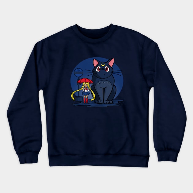 My Neighbor Luna Crewneck Sweatshirt by KHallion